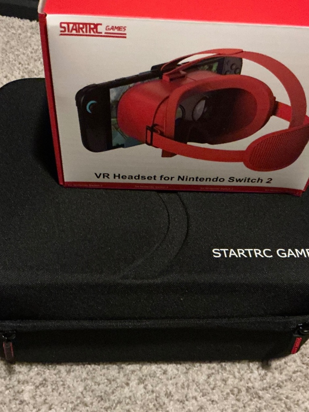 STARTRC GAMES VR Headset for Nintendo Switch, plus STARTRC GAME CASE